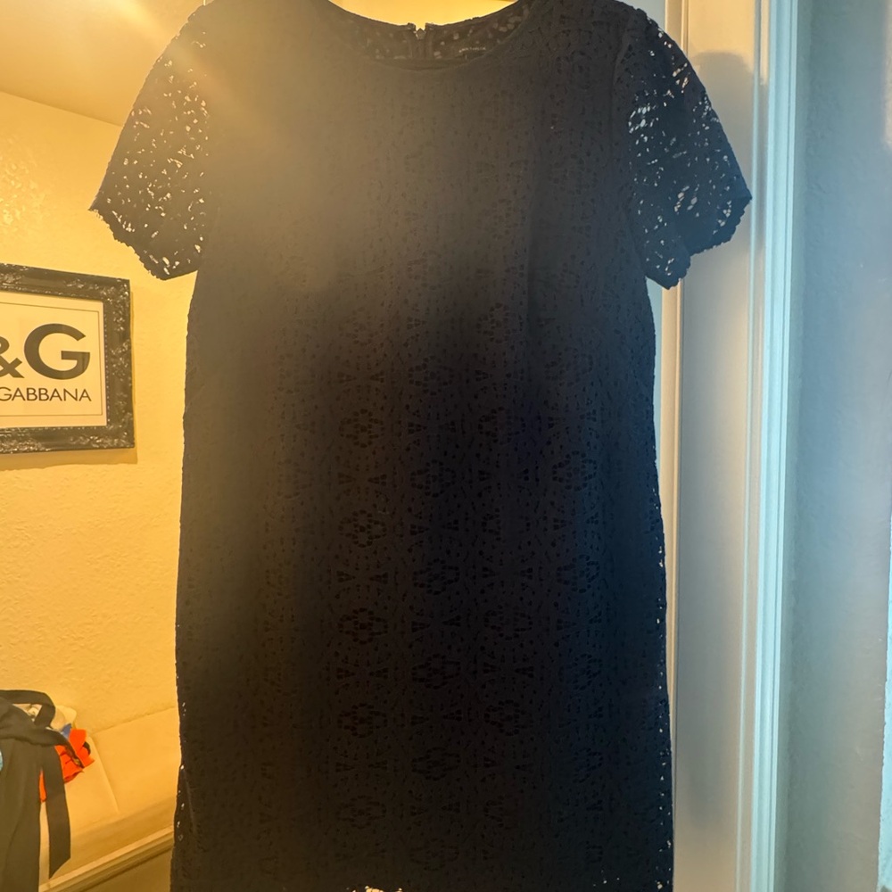 Ann Taylor Midnight Blue Lace Blouse